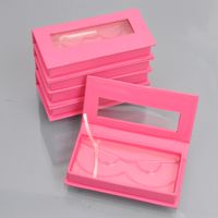 Wholesale 20 pack custom eyelash packaging box with logo name label lash boxes packaging faux mink lashes strips empty case bulk