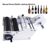 Wholesale DHL Free YTK L100 Manual Round Alcohol Disinfectant Bottle Labeling Machine Beer Cans Wine Adhesive Sticker Labler Labeler Applicator