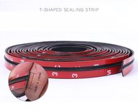 Wholesale Car Roof Protector Seal Noise Insulation Door Weatherstrip Front Rear Windshield Edge Sealing Strips Sticker Car Accessories