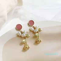 Wholesale Hot Sale S925 needle Chinese Peking Opera style retro long temperament tassel earrings pearl personality earrings
