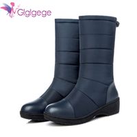 Wholesale Boots Glglgege Winter High Women Snow Plush Warm Shoes Plus Size Big Easy Wear Girl Female Color