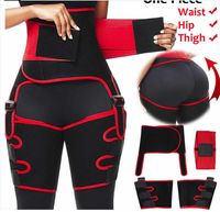 Wholesale Women Sweat Slim Thigh Trimmer Leg Shapers Push Up Waist Trainer Pants Fat Burn Neoprene Heat Compress Slimming belt