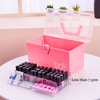 Wholesale for Varnishes Nail Polish Storage Boxes Plastic Makeup Organizer Lipstick Holder Desktop Cosmetic Tools Container
