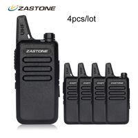 Wholesale 4pcs Zastone X6 Portable walkie talkie UHF MHZ Walkie Talkie Kids Ham Radio Transceiver Mini Handheld Radio