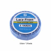 Wholesale Lace Front Support Tape Width cm Double Side PU Tape Hair Extensions Adhesives Hair Glue For Lace Wigs Blue Tape yards