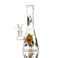 Wholesale MINI inches Cartoon water bongs Hookahs Handmade with glass bowl different cute patterns Percolator bong