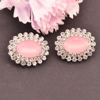 Wholesale New Arrival Rhinestone Gems Button Used On Garment Decoration Or Used On headband MM Silver Color Shank Back Button Shop KD250