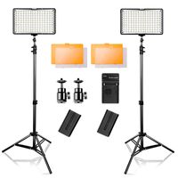 Wholesale Flash Heads Travor In Led Video Light K Camera Kit For DSLR And Camcorder With Carry Case