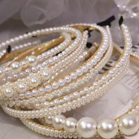 Wholesale Elegant Pearl Headbands For Women Trendy Sexy Fashion Full Pearls Hairband Fairy Style Sweet Hair Band Headwear Ladies Jewelry Accessories