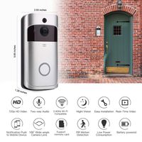 Wholesale Smart IP WIFI Doorbell Video Intercom Camera WI FI Phone Door Bell For Apartments IR Alarm Security Camera with Motion Detector