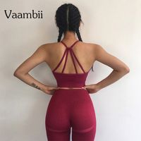 Wholesale Womens Piece Outfit Yoga Sport Workout Set Plus Size Clothes For Women Sports Bra And Seamless Gym Leggings Sets Activewear
