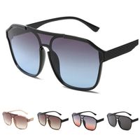 Wholesale Fashion Women Men Sunglasses Siamese Lens Goggles Flying Sun Glasses Anti UV Spectacles Oversize Frame Eyeglasses Adumbral A
