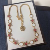 Wholesale G Best Selling Necklace for Woman Gift Top Quality Brass Necklace Classic Charm Tiger Shape Necklace Fashion Jewelry Supply