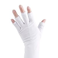 Wholesale luxury Pair Black Useful Anti UV Gloves Fingerless Manicure Nail Art Tools For UV Lamp Nail Dryer Radiation Protection