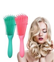 Wholesale Scalp Massage Comb Hair Brush Detangler Tangle Removal Comb Powerful Function Non slip Design For Curling Wavy Long Hair lxj135