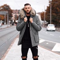 Wholesale Solid Color Thickened Warm Hooded Coats Fashion Urban Mens Coat Mens Designer Jacket Brand New Fashion