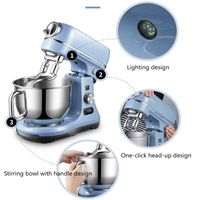 Wholesale 600W automatic flour mixer commercial electric egg bread dough mixer food mixer dough kneading machine speed