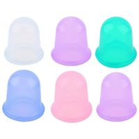 Wholesale DHL Body Facial Silicone Vacuum Cans Massage Cupping Devices Suction Cup Pain Relief Anti cellulite Slimming Massage Cups