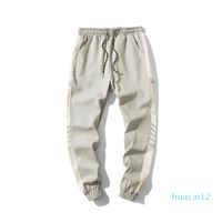 Wholesale Hot Sale New Arrival Mens Pencil Pants Man Spring Casual Capris Drawstring Trousers Male Fashion Loose Cargo Pants Colors Size M XL