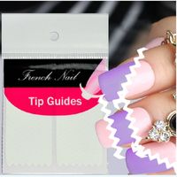 Wholesale Sheet Creative French Manicure Wave Edge Tip Guides Vinyls Nail Art Sticker Beauty Accessories Nail Art Decals Stickers Tips