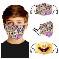 Wholesale 3D animation star printing Designer Masks for children and adults PM2 cotton dust masks can replace the filter element face mask
