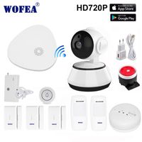 Wholesale Alarm Systems Wofea EN RU ES Wireless Home Security WIFI System APP Remote Control SMS And Auto Dial