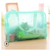 Wholesale Cosmetic Bags Vintage Floral Organic Glass Material Lady Cases Random Ribbon Ladies Hand