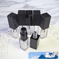 Wholesale 3 ml Square Mini Sample Lip Tubes DIY Plastic Elegant Cosmetic Liquid Lipstick Lipgloss Lip Plumper Container Beauty Tool