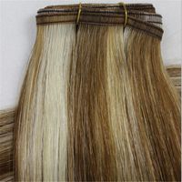 Wholesale Customzied Order Hair Extensions Flat Wefts grams Remy Hair Wefts With Lace Bangs