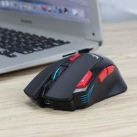 Discount macro usb 2.4G Wireless Gaming Mice USB Rechargeable macro definition seven colors Breathing Gamer for Computer PC Laptop LOL
