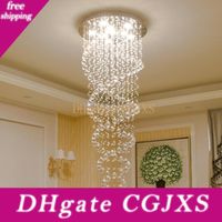 US $191.52 16% OFF|Duplex staircase chandeliers modern staircase chandelier LED crystal chandelier rotating staircase lamp long chandelier|suspension US $191.52 16% OFF|Duplex staircase chandeliers modern staircase chandelier LED crystal chandelier rotating staircase lamp long chandelier|suspension
