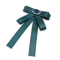 Wholesale Neck Ties Korean Version Groom Host Bow Tie College Style Handmade Streamer Rhinestone Bowtie Fashion Women s Accessories Gifts