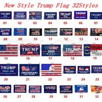 Wholesale New Style Trump Flag cm America Flag Trump Keep America Great Flag USA Presidential Election Flags DHL Fast Shipping RRA3635