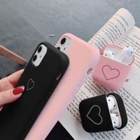 Wholesale Cute Soft Case For iPhone Pro X Xr Xs Max For Apple Airpods Love Heart Phone Cover For iPhone Plus S S SE