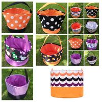 Wholesale Halloween Bucket Gift Wrap Girls Boys Child Candy Collection Bag Halloween Handbag Festival Storage Basket Party Supplies T2I51388