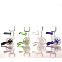 Wholesale Random color handle glass bowl Hookahs have mm and mm smoking bowls many colors