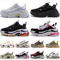 Wholesale 2020 New Triple s Shoes Men Women Sneaker High Quality Mixed Colors Thick Heel Grandpa Triple s Casual Shoes