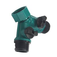 Wholesale Watering Equipments Irrigation Y Type Inch way Tap Valve Hose Pipe Splitter Quick Connection Extension Connector Adapter