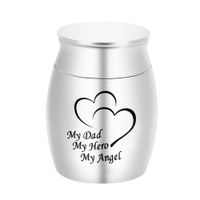 Wholesale Small Keepsake Urns for Human Ashes Large Cremation Urns for Ashes Memorial Ashes Holder My Dad My Hero My Angel x98mm