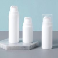 Wholesale 5ml ml ml White Plastic Empty Airless Pump Bottles Vacuum Pressure Lotion Bottle Cosmetic Container