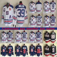 Wholesale USA Teams CCM Vintage version jersey KANE MILLER KESSEL PARISE HULL MODANO THOMAS MILLER Throwback Retro Hockey jerseys