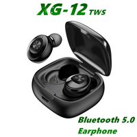Wholesale XG12 Bluetooth Earphones Stereo Wireless Earbus HIFI Sound Sport Earphone Handsfree Gaming Headset with Mic for iPhone Xs MQ50