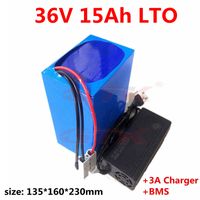 Wholesale GTK LTO V AH Lithium titanate battery BMS S for W W bike ebike electric motorcycle hybrid scooter A Charger