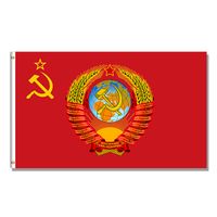 Wholesale Soviet Union CCCP USSR Russia Flag x5 Custom X5 Printed High Quality Hanging All Country x90cm Advertising