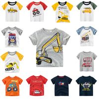 Wholesale 2020 Kids T shirt for Boys T Shirt Car Cartoon Pattern Tops Child T shirts for Girls Kids Boy Tshirt Kids Fashion Tees