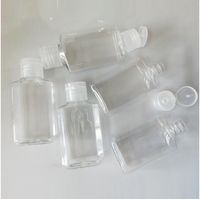 Wholesale Plastic Clear Empty Bottle ml Clamshell Small Hand Sanitizer Bottles Lady Make Up Storage Containers Polygon Travel Portable yj G2