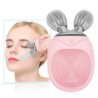 Wholesale Multifunction D Small Face Massager Roller Rotate Balls Face Lifting Machine V Face Wrinkle Removal Roller Massager Cleaner
