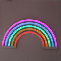 Wholesale Hot selling LED modeling lights wall hanging rainbow neon lights ins bedroom decoration night lamps creative night lights