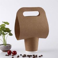 Disposable Takeout Coffee Cup Kraft Paper Cartoon Coffee Sleeve Heat Insulation Hot Drink Mug Takeaway Wrapper Christmas Cup Set Disposable Takeout Coffee Cup Kraft Paper Cartoon Coffee Sleeve Heat Insulation Hot Drink Mug Takeaway Wrapper Christmas Cup Set