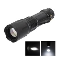 Wholesale Zoom In Torches USB Charger Cable Lighting J6 Tactical Zooming Flashlight Set Battery Clip Charger Black long running time Christmas Gift L